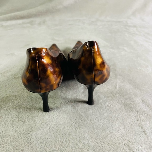 Nine West Shoes Womens Size 7.5 Tortoise Shell Pumps Stiletto Standard Width - Picture 5 of 7